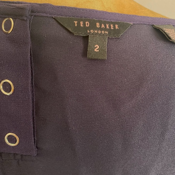 Ted Baker Royal blue silk sheath size 2 - Picture 2 of 6